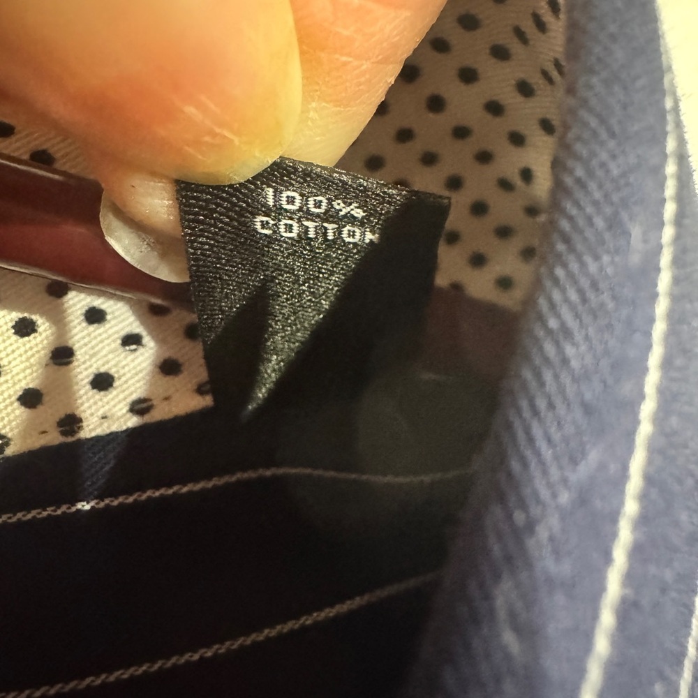 Sean John Men's Blue Striped Button Down Shirt cotton 16 1/2 - Picture 6 of 7